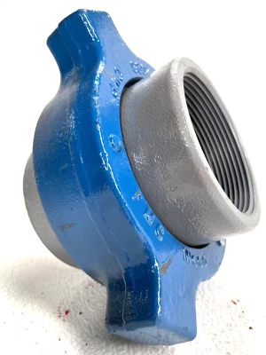 HAMMER UNION, WECO Style 200 3” Female NPT Thread 2000-Psi CWP, Blue-Gray - Image 1 of 4