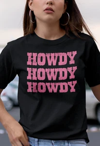 Howdy pink shirt country western - Picture 1 of 8