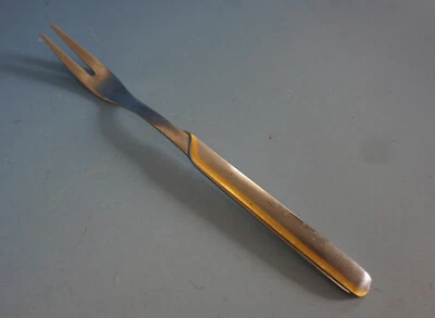1 WMF Onda Fleischgabel Wurstgabel Gabel Cromargan mit Gold 19 cm (F023-225) - Bild 1 von 3