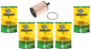 5 LT BARDAHL 5W30 XFS AV504 + FILTRO OLIO  PER AUDI A4 2.0 TDI -  504.00-507.00 - Imagen 1 de 9