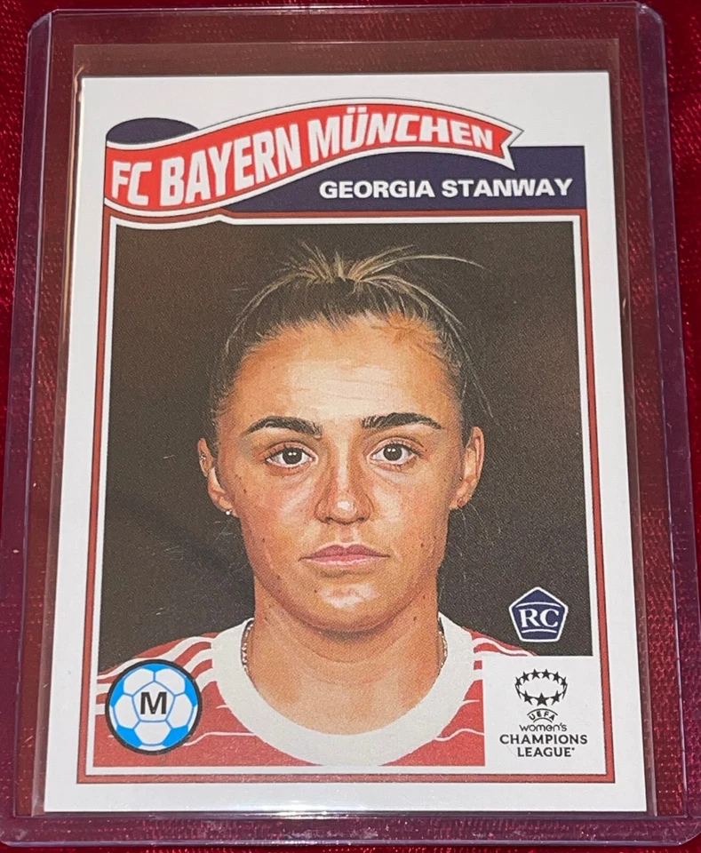 GEORGIA STANWAY ROOKIE CARD SOCCER UEFA CHAMPIONS TOPPS LIVING SET FC BAYERN - Image 1 of 2