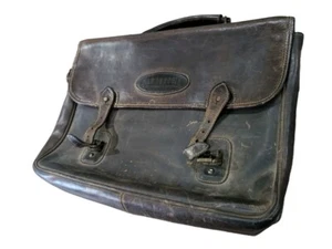 Sandstone By Franklin Quest Leather Messenger Bag Brown Executive Travel England - Picture 1 of 10