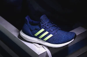 Adidas Ultra Boost 4.0 Legend Marine/Hi Res Yellow (F35234) - UK 10 - Picture 1 of 9