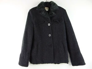 St Johns Bay Gray Wool Blend Jacket Womens M - Picture 1 of 9