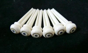 Bone Pins Abalone Dot 2mm & Brass Circle skirt:5.00mm BP4J - Picture 1 of 3