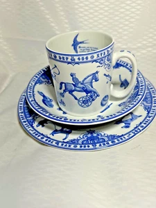 Beautiful Spode Edwardian Childhood Set Plate, 6" Bowl, 8" Cup 2 3/4" - Picture 1 of 6