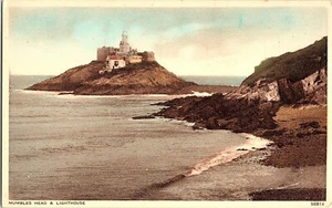 Postal Mumbles Gales Inglaterra Mumbles Head & Lighthouse  - Imagen 1 de 2