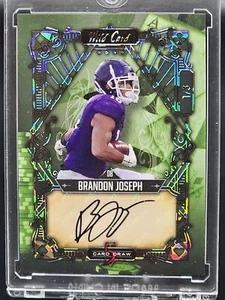 2023 Wild Card 5 Card Draw Auto #5CDV8 Brandon Joseph 1/3 - Picture 1 of 2