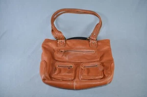 TOSCANI Italy Shoulder Bag Purse in Brown Genuine Leather - Picture 1 of 8