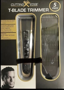 SCHNITTKANTE 5-teilig NI-CD WIEDERAUFLADBAR detaillierte Präzision T-KLINGE HAARSCHNEIDER - Bild 1 von 3