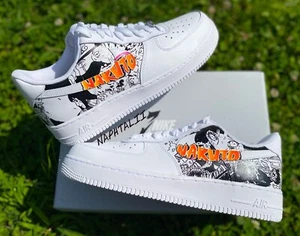 Nike "Naruto Uzamaki" AF1 Custom (ANY SIZE)(SHIPPING IS 3-4 WEEKS) - Picture 1 of 5