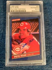 1986 Leaf Pete Rose PSA/DNA Authentic Auto