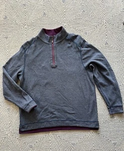 Tommy Bahama Quarter Zip Fleece- Blue/Purple - Large - Picture 1 of 5