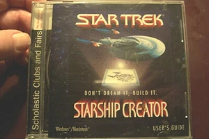 CD-ROM Windows/Mac 1998, STAR TREK: STARSHIP CREATOR Sim Disc, Manual & Case VG+ - Picture 1 of 7