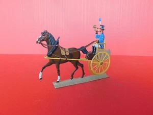 Figurines Flat Tin Penny Whistle! / Great Size: Beautiful Cart Pulls By Un Horse - Picture 1 of 6