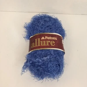 1 Skein Allure Yarn Patons 1.75 oz Lapis Nylon Bulky - Picture 1 of 5