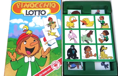 Pinocchio Lotto Lege Spiel Vintage Brettspiel Gesellschaftsspiel Ass 80er Jahre - Bild 1 von 2