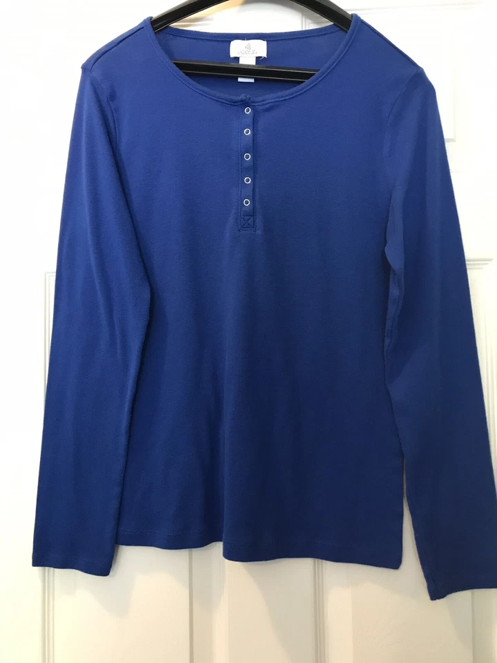 Camisa de Noche Jackie Jockey Damas Talla Mediana Azul Real Foto 1 de 4