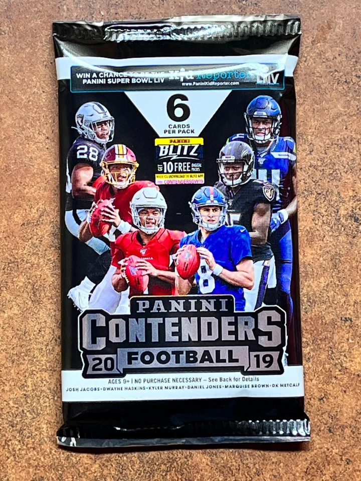 2019 Panini Contenders Football Hobby Pack - New, Sealed - Murray, Metcalf RC? - Image 1 of 1
