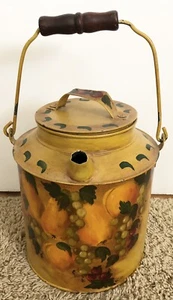 Antiguo arte popular pintado a mano NKPRR lata de aceite de agua tren placa de níquel ferrocarril OH PA - Imagen 1 de 12