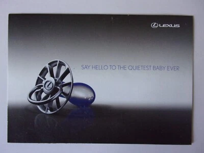 LEXUS CT 200h orig 2011 UK Mkt Small Format Sales Brochure - CT200h - Image 1 of 3