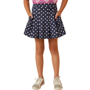 HAYDEN GIRLS - Polka Dot Pleat Knit Skirt - Navy - NWT Girls 13/14 - Picture 1 of 3