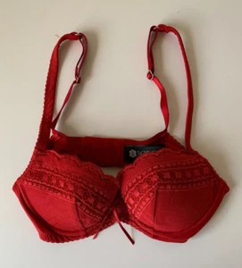 Bendon Ladies  Underwire Bra Red Lace Size 12A - Picture 1 of 7