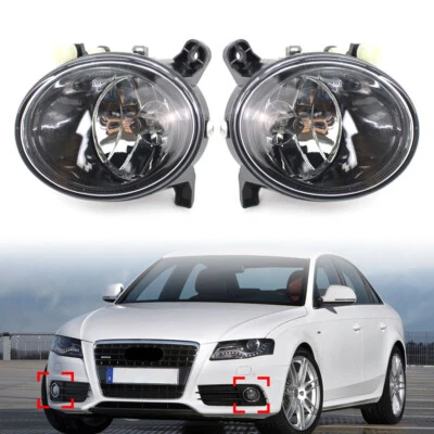 1 Pair Car Front Bumper Fog Lamp Light For Audi A4 S4 A6 S6 Q5 SQ5 - Image 1 of 4
