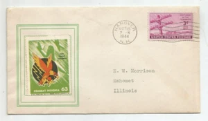 Cubierta patriótica de la Segunda Guerra Mundial, insignia de combate de unidad 63 sello 22º escuadrón de búsqueda - Imagen 1 de 3