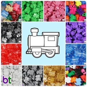 BeadTin Zug 22 mm Kunststoff Pony Perlen (24 Stück) - Stilwahl - Bild 1 von 30