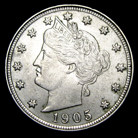 1905 Liberty V Nickel ---- Gem BU+ Coin ---- #RR056 Cover