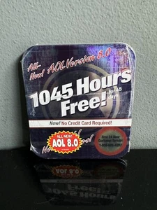 NEW America Online AOL Installation 8.0 CD In Case 1045 HRS Free - SEALED! - Picture 1 of 3