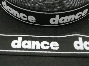 1 mt. ELASTICO ELASTICI PER PANTALONI TUTA GINNASTICA "DANCE" MORBIDO hcm 4 NERO - Picture 1 of 1