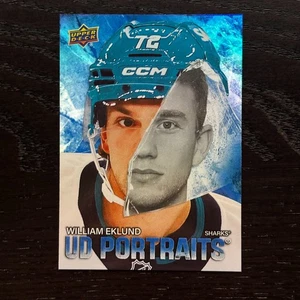 2025-26 Upper Deck Series 1 William Eklund P-15 UD Portraits - Picture 1 of 2