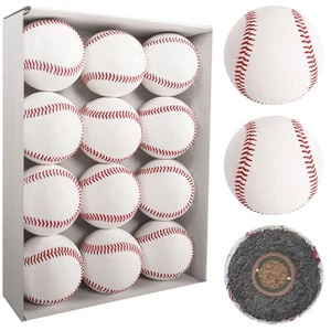 Leather Official League Grade Baseball 12 Pack - Competition Level Balls for ... - Picture 1 of 7