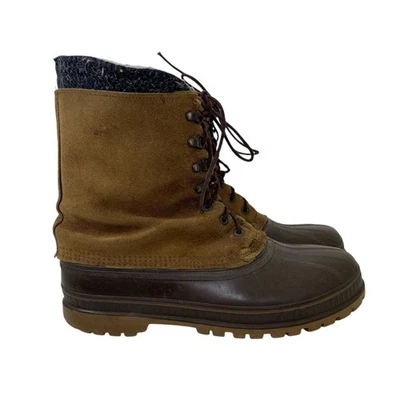 Botas Kaufman Sorel Vintage Años 80 Para Hombre Marrón - Talla 11 Gorpcore Foto 1 de 4