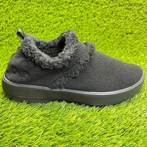 Oofos OOcoozie Low Womens Size 9.5 Black Walking Slip On Recovery Mule Shoes - Picture 1 of 10