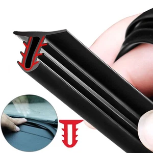 Tira de aislamiento de ruido de goma hueco para parabrisas sello tablero de instrumentos de coche de 1,6 m accesorios - Imagen 1 de 14