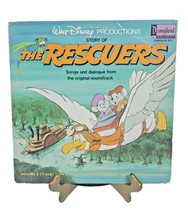 Walt Disney The Rescuers Vinyl & Storybook Disneyland ST 3816 LP 1977 - Picture 1 of 11