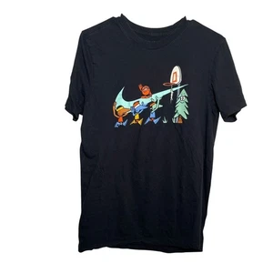 The Nike T-Shirt Men's Small Black Logo Short Sleeve Basketball Crew - Picture 1 of 8