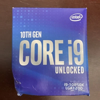 Intel Core I9-10850k 10 cores up to 5.2 GHz Unlocked 125w Processor Sealed NIB - Image 1 of 4
