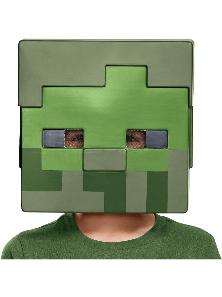 Accesorio Disfraz Mojang Media Máscara Monstruo Mob Zombie Minecraft Infantil Foto 1 de 1