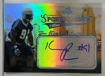 2012  Press Pass Sports Town #STKR Kendall Reyes Blue SN36/50 San Diego Chargers - Image 1 of 2