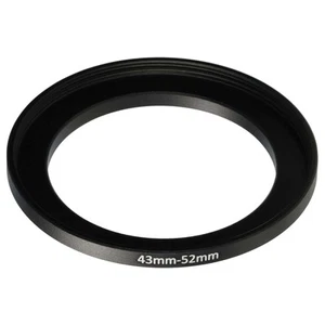 Step Up Ring Adapter von 43mm auf 52mm für Kamera Objektiv schwarz - Bild 1 von 9