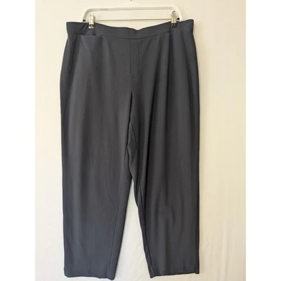 Pantalones para mujer Susan Graver Everyday talla grande 1XP negros recortados cómodos Foto 1 de 4