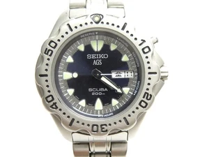 Orologio Uomo Seiko AGS SCUBA 5M23-6B40 Nero Automatico Quarzo - Foto 1 di 6