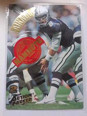 1994 Action Packed - Troy Aikman Mammoth Card - Image 1 of 2