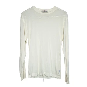 Thermasilk Terramar Base Layer Small White 100% Silk LS Crew Neck Drawstring Ski - Picture 1 of 11