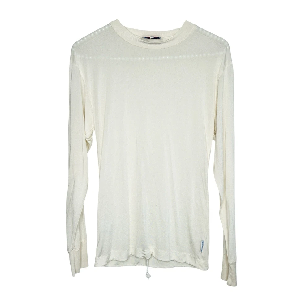 Thermasilk Terramar Base Layer Small White 100% Silk LS Crew Neck Drawstring Ski - Image 1 of 4