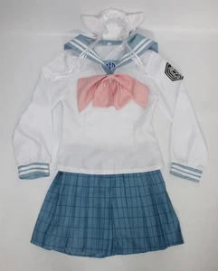 Sayaka Maizono Fancy Dress Costume Danganronpa Sailor School Cosplay Uk 6 Tween - Picture 1 of 5